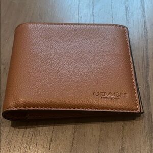 Coach Men's Tan Leather Billfold